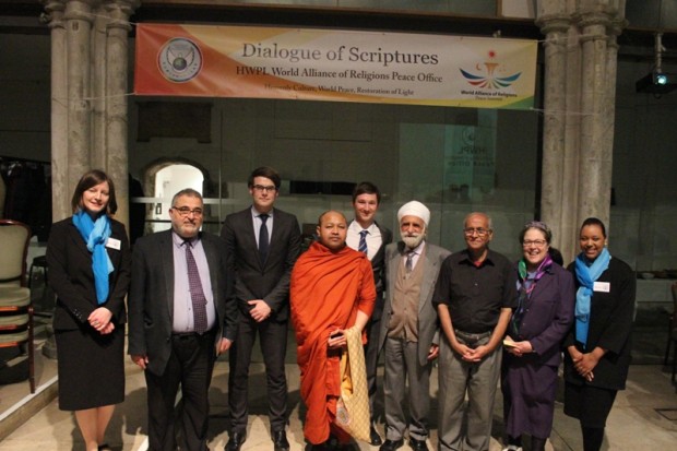 5 Representatives of Islam, Christianity, Buddhism, Sikhism, Hinduism, HWPL, and Judaism at WARP Office Meeting in the UK
