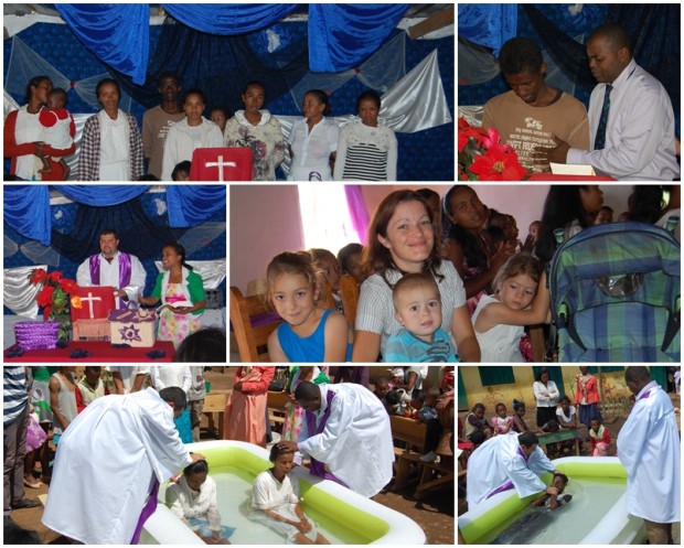 Colaj botez in apa Amboimena Sud