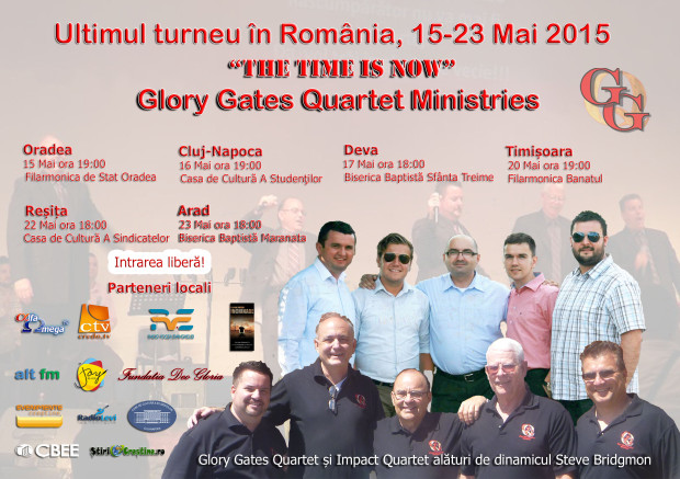 GGQ Romania 2015 The Time Is Now Concert Tour-Flier-Romanian-A5 Format
