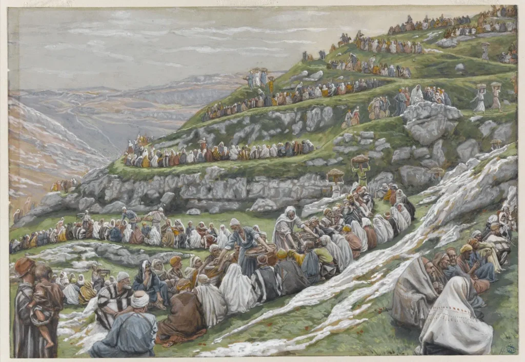 The Miracle of the Loaves and Fishes / James Tissot / Sursa: Brooklynmuseum.org